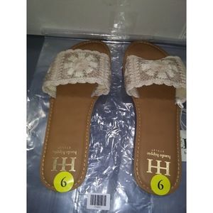 Haute Hippie Crochet Slides